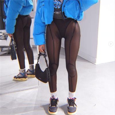 China Custom Made Spring QUICK DRY Clothing S Team Pants Gaiters Mesh Tights Women&'s Fashion Pants For Ladies for sale