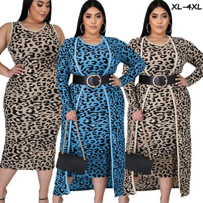 China Dropshipping viable leopard set 2022 women clothing for plus size women fall formal dresses women winter clothing for sale