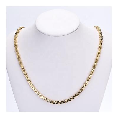 China Fashion TRENDY Wedding Bridal Gold Chain Plated Bling Gold Jewelry 18K Necklace for sale