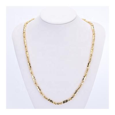 China FASHIONABLE Custom Women's Saudi Arabian Chain 18K Real Gold Plated Best Chains Jewelry Copper Necklace for sale