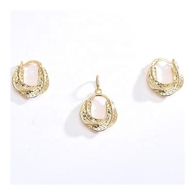 China TRENDY Favorite 18K Sets Earring Diy Accessories 9K Gold Pendant Jewelry For Wedding for sale