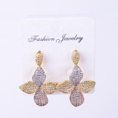 China TRENDARY Fashion Korean Three Color Drop Earrings For Wedding Women for sale