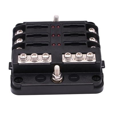 China 12v car use 12v blade fuse boxauto fuse box connector car automotive fuse with indicator light for sale