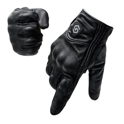 China WUPP Winter Full Finger Sheepskin Touch Screen Cycling Riding Leather Gloves Four Seasons For Motorcycle for sale