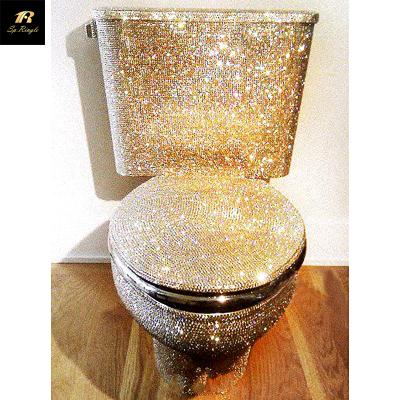 China Springlegroup Royal Style Luxury Modern Home High Quality One Piece Ceramic Toilet Flush Bathroom Vortex Siphon Wc Toilet for sale