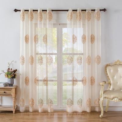 China Window Decoration Textile Polyester Sheer Curtains Fabric For Room White Romantic Tulle Voile Cortinas For Home Ready Made for sale