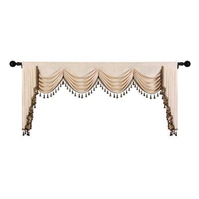 China Modern Blackout Curtain Manufacturers Window Living Room Tassel Valance Ready Made Curtain Drapes And Drapes Cortins for sale