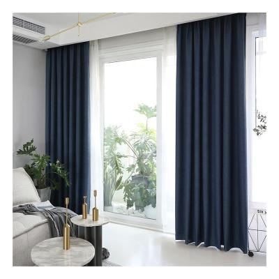 China Royal Blackout Classic Quality Blackout Line Drapes And Curtains Fabric Ready Made Living Room Solid Curtains Designs for sale