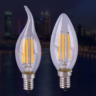 China hotel led filament candle bulb c35 e12 led bulb dimmable led candle e14 candle bulb for sale