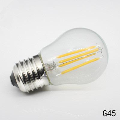 China G45 High Lumen 380lm 4W E27 B22 LED Filament Light Bulbs Residential Vintage Light Bulbs For Healty Life for sale