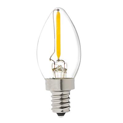 China Office/home/cafe /bar bases lamparas c7 c9 led filament bulb with color string lights for sale