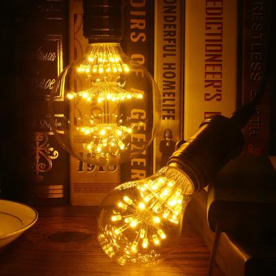 China Residential//House/Bar/coffee shop home decoration led star bulb edison vintage light G80 1.5w e27 e26 base led firework lamp bulb for sale