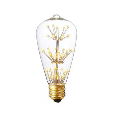 China Residential/Bedroom/Bar/Cafe E27 B22 Led ST64 Vintage Firework Lights Bulbs China Led Edison Vintage Lamp Retro Decorative 220V for sale