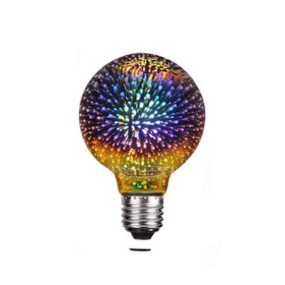 China Residential//House/Bar/coffee Shop Hot Sale G80 3D Led Firework Light Bulbs Decorative Bulb Customized E26 E27 B22 Packing Base for sale