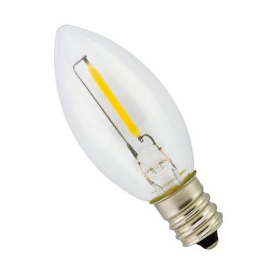 China Residential 110v led bulb filament candle C9 filament bulb e17 e12 type b bulb for sale