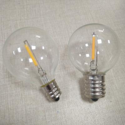 China G40 string light emergency led light bulb G40 e14 led bulb 0.5W led light strings for sale