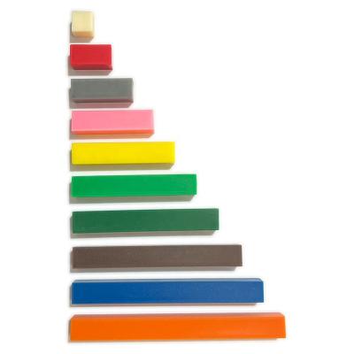 China Plastic NERS Maths Subject Part To Whole Concept Plastic Set of 10 Cuisenaire Rods for sale