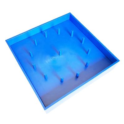 China Plastic NERS Plastic Blue Geometry Square and Circle Pattern 5 x 5 Geoboard for sale