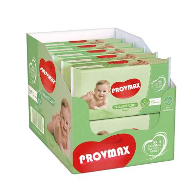 China Nonwoven Fabric Baby Wipes Display Box RO Nonwoven Pure Water 64pcs Cheap Wet Wipes for sale