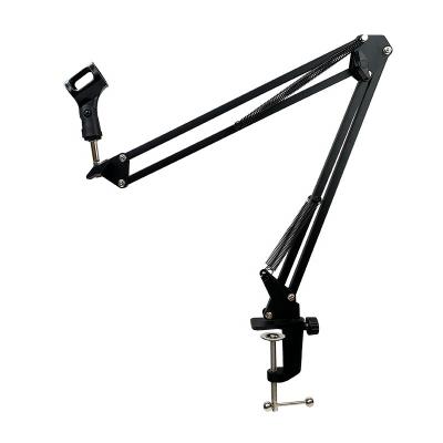 China Professional Metal Mobile Phone Metal Microphone Stand Recording Desk Bracket for sale