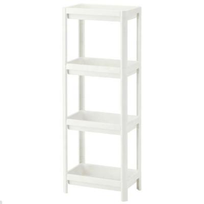 China New Style Multifunctional Custom Design 4 Layers Bathroom Shelf Plastic Rack Rack For Wash Tower for sale