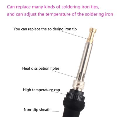 China Satu Portable Soldering Iron Adjustable Temperature Soldering Iron Regular Soldering Set Performance Welding Set for sale