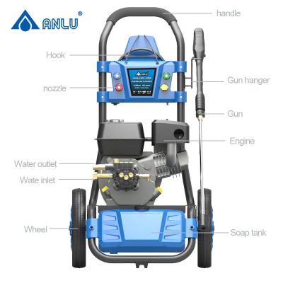 China HOT Selling Hotels ANLU Street Cleaning Max Nozzles Petrol Gasoline Pressure Washer. Flow 4 of 14H2 power of 186bar 2700psi max 5.5HP for sale