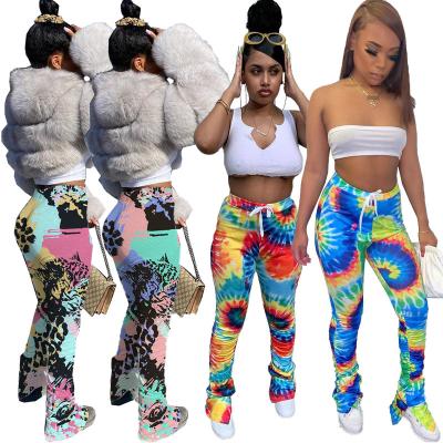 China 2022 Custom Logo Fashion Women Street Wear Anti-pilling Leggings for sale