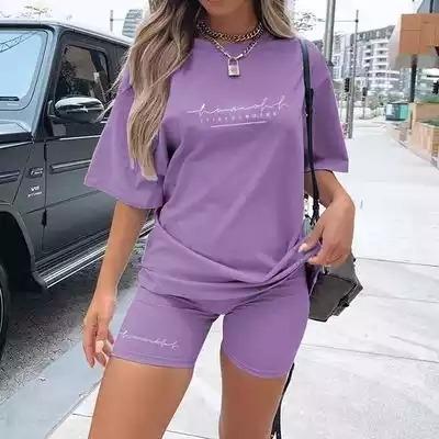 China Custom Made Breathable Solid Color Tracksuit Women Teams Sleeve T-Shirts And Biker Shorts Short Sets For Women Women 2 Piece Equipment Wear for sale