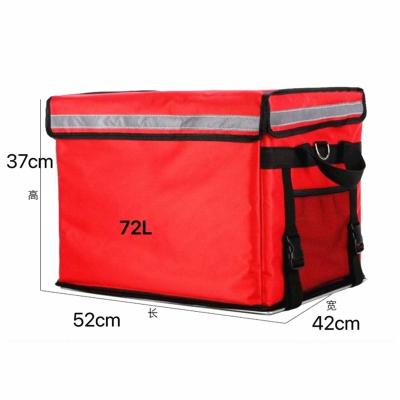 China Waterproof 72L larege capacity Waterproof Durable Big Capacity Food Delivery Bag for sale