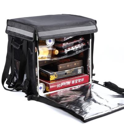 China Large Waterproof Motorcycle Bike Backpack Food Delivery Thermal Bag for sale