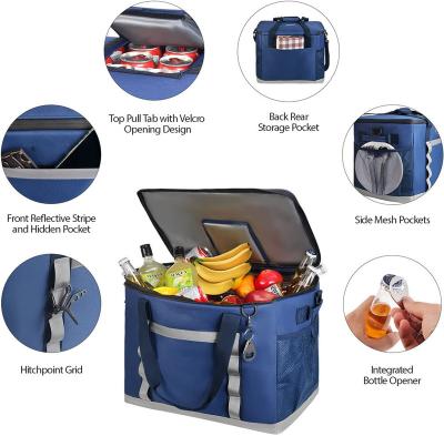 China Waterproof Portable Travel Cooler Bag 60/75 Soft Collapsible Lunch Boxes Large Waterproof Camping Cooler for sale