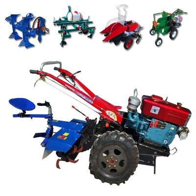 China Machinery Repair Shops Grass Cutting Diesel Engines 16hp Walk Behind 12hp Farm Changzhou dongfeng Plow Single Plow Double Disc For Walking Tractors Te koop