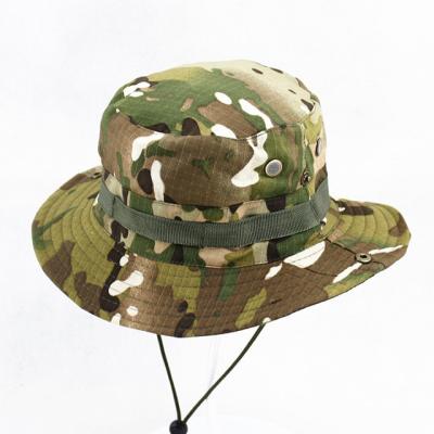 China Newest 360 Sun Parasol UV Protection Fishing Camouflage Bucket Hats For Men for sale