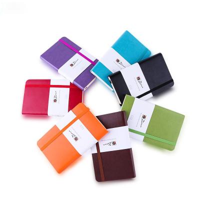 China Hardcover Book PU A5 or A6 Soft Cover Leather Notebook with Elastic Band Planner for sale