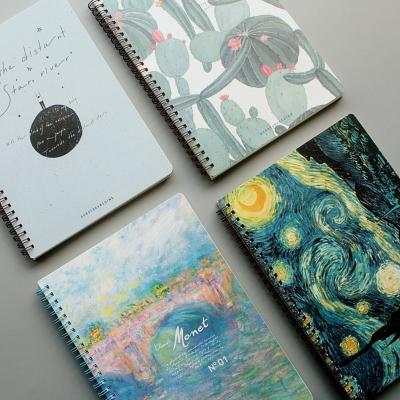 China New 2018 a4 spiral design hard cover spiral notebook printed with thick paper for sale