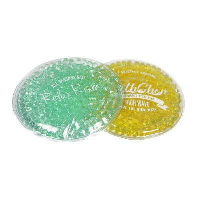 China Reusable Cold And Hot Packed Round Body Compress Gel Beads Ice Pack For Body Pain Relief for sale