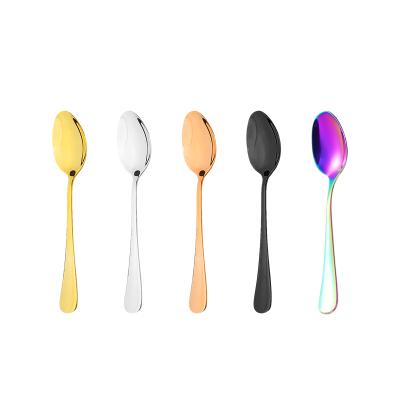 China Hot Sale Coffee Spoon Stainless Steel Tea Spoon Silver Mirror Polishing Cutlery Cutlery for sale