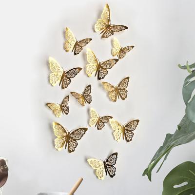 China Art Deco Streaking Cavity Butterflies Moroccan Decor Party Nursery Decor Cardboard Butterfly Kids Room Party Decor for sale