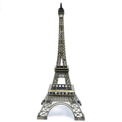 China Gold Metal Eiffel Tower Pattern Tropical Wholesale Interior Home Decoration Items for sale