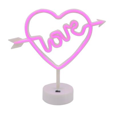 China Minimalist Led Neon Lamp Shape Night Lamp Angel Star Parrot USB Battery Light Small Stall Stall Light for sale