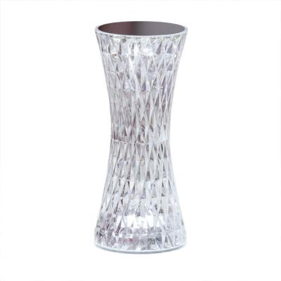 China Beautiful minimalist creative crystal waist rechargeable table lamps for bedroom bar ambient light for sale