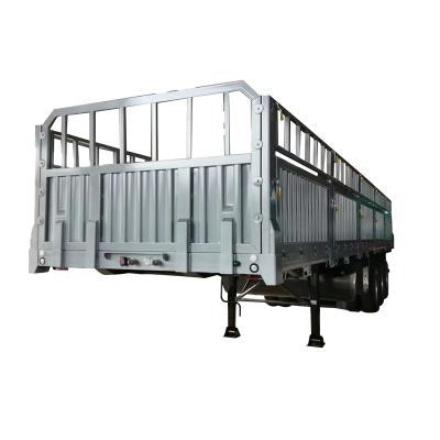 China Factory Direct Sale 60T Trailer Truck Sidewall Cargo Semi Trailer Drop Sidewall Sidewall Trailer for sale