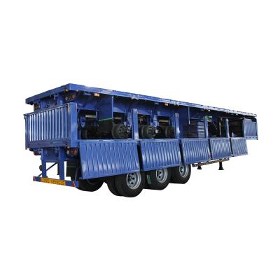 China Open Top Semi Truck Trailer Factory Price Buffet Trailer Side Wall Trailer With Multi Function for sale