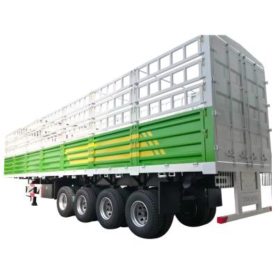 China Low price 3 axles cargo barrier truck trailers cago barrier truck semi trailers for sale for sale