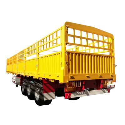 China Heavy Duty Truck Trailer China 3 Axle Cargo Stake Fence Semi Trailer For Hot Selling for sale