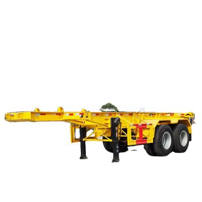 China Truck Trailer Best Selling 2 Axle 20ft Semi Container Skeleton Trailers With Competitive Price for sale