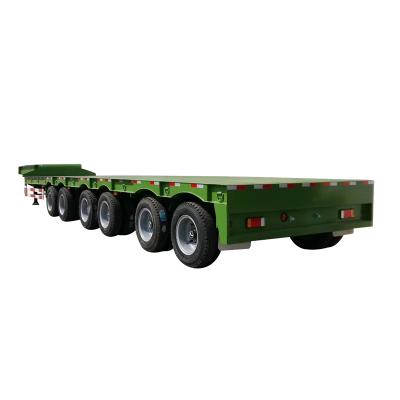 China Truck Trailer MOLEXI 100 100 Ton 6 Axles Gooseneck Low Bed Low Bed Semi Trailer And Lowbed Semi Trailer For Sale for sale