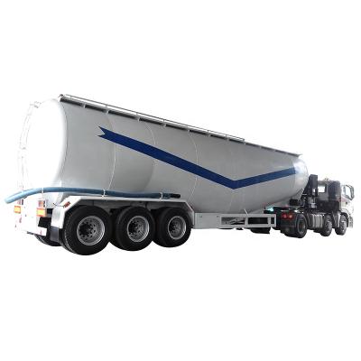 China Truck Trailer 30cbm 40cbm 45cbm 3 Axles Bulk Cement Powder Tanker Dry Truck Semi Trailer for sale