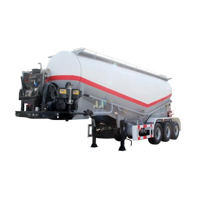 China Bulk Truck Trailer MOLEXI Cement Tank Trailer 3axle Drive Pneumatic Ash Cement Bulker Silo Tanker Semi Truck Trailer for sale